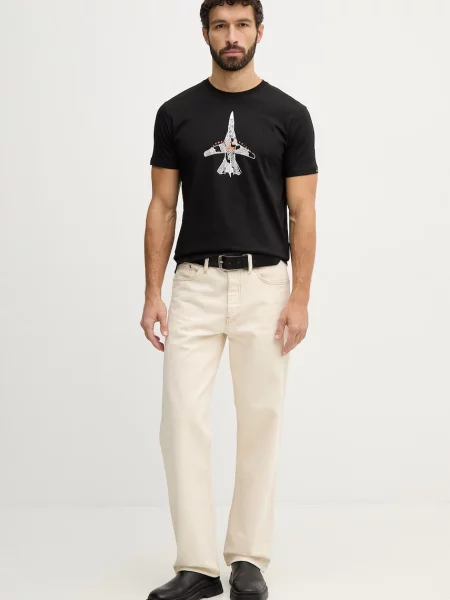 Kratka majica Alpha Industries Air Force Sketch črna