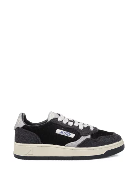 Sneakerși Autry de catifea cord negru