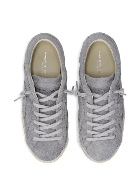 Sneakerși Philippe Model Paris din piele de căprioară gri