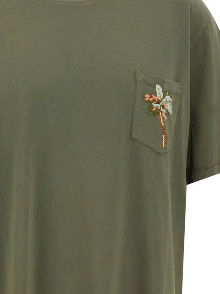 Tricou Bob cu decolteu rotund verde