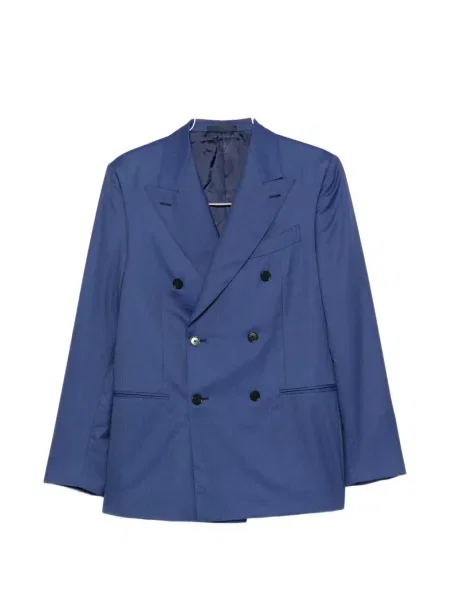 Costum Caruso cu două rânduri de nasturi de costum albastru