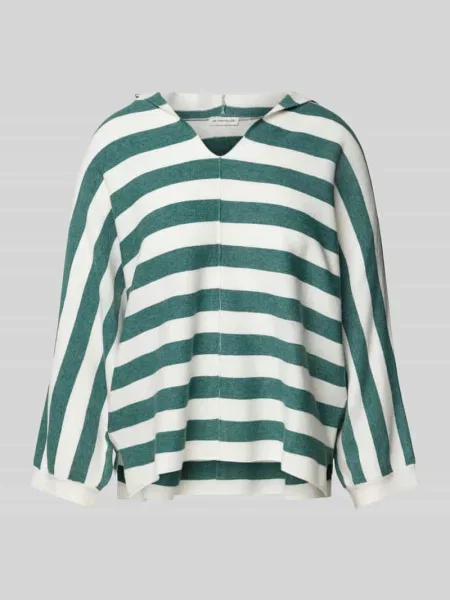 Sweter z rękawem o dł. i wzorem w paski Tom Tailor