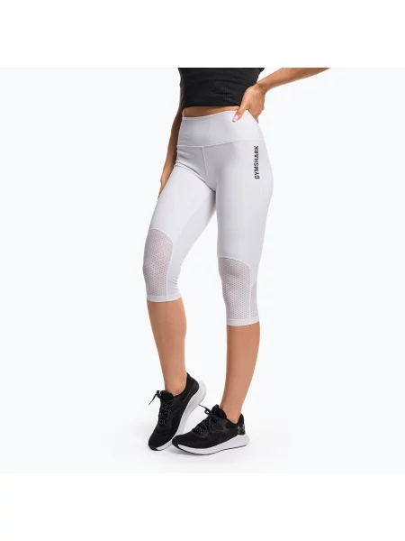 Дамски клинове за тренировка Gymshark Pulse Cropped white бяло