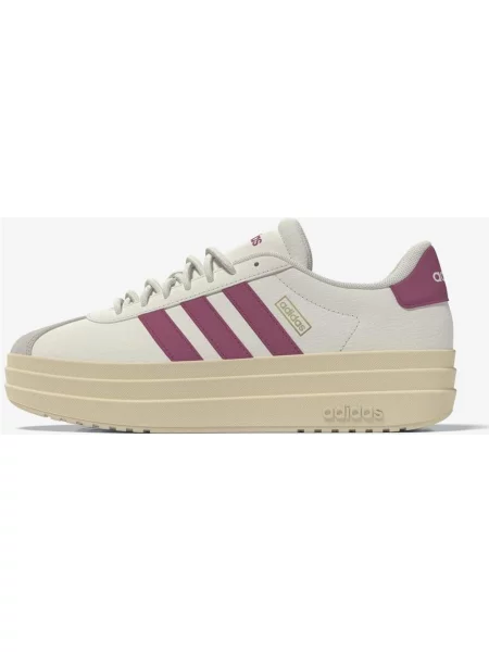 Buty do biegania adidas VL Court Bold beżowy bordowy 36 białe