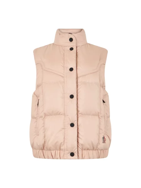 Kamizelka Moncler pikowana beżowa