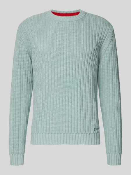 Sweter z dzianiny o kroju regular fit z czystej bawełny model Hugo