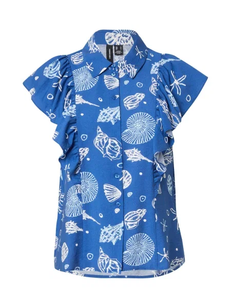 VERO MODA Bluza VMSEASHELL mornarska bela