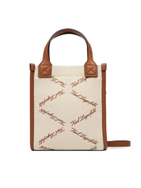 KARL LAGERFELD Ročna torba Ville bež