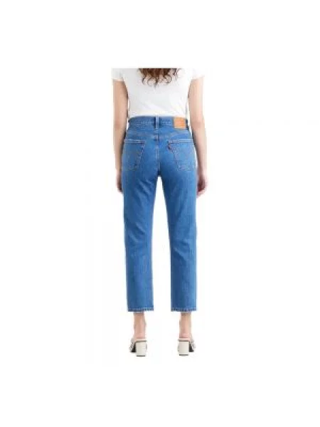 Levi's jeansy high waist niebieskie