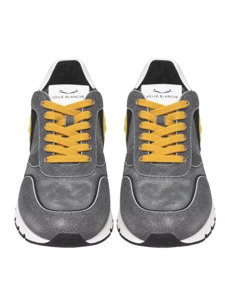 Sneakersy Voile Blanche skórzane szare