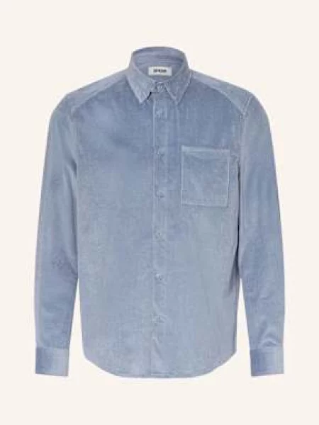 Drykorn Manšestrová Košile Liet Comfort Fit černošedá