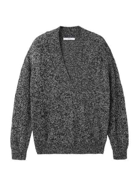 MANGO Pulover negru alb