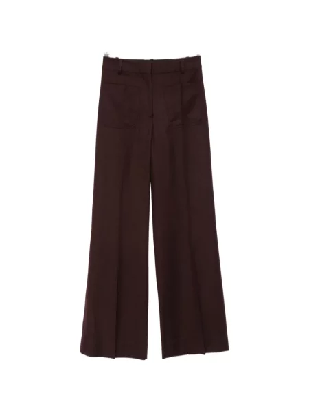 Pantaloni Victoria Beckham maro