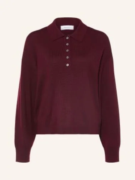 Darling Harbour Svetry Z Merino Vlny burgundy