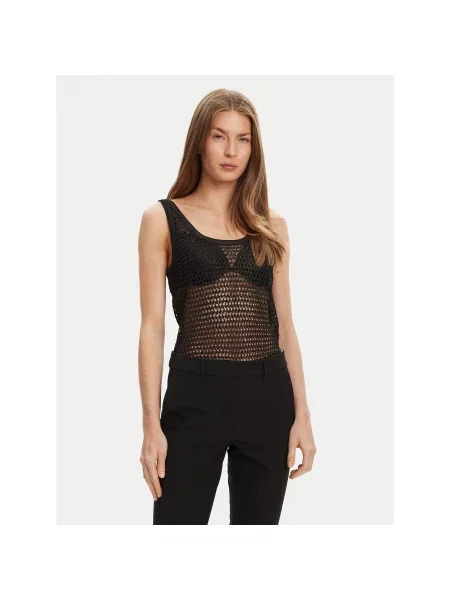 Guess Top Regular Fit črna