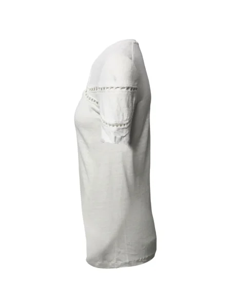 Tricou Maje din dantelă alb