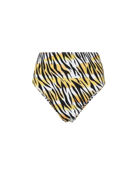 Bikini Reina Olga z nadrukiem w tygrysie prążki żółty