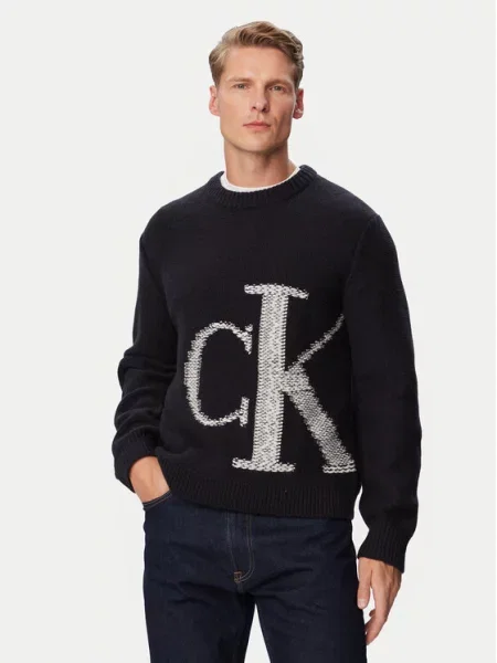 Szvetter Calvin Klein Jeans fekete