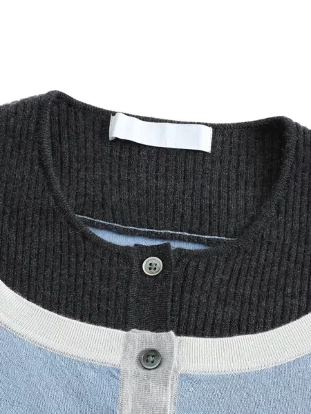 Cardigan Cuddleup tricotate albastru