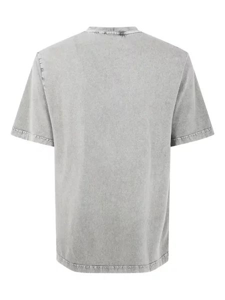 Tricou Daily Paper cu broderie gri