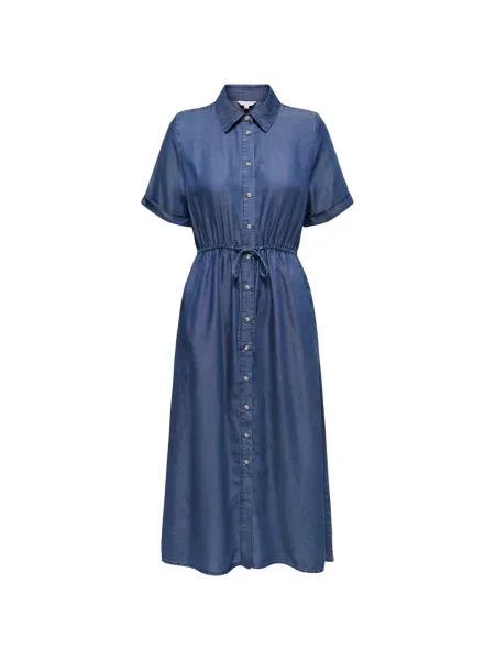 ONLY Rochie tip bluză ONLCHARIS denim albastru