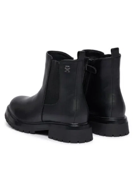 Tommy Hilfiger Bokacsizma Chelsea Boot D fekete