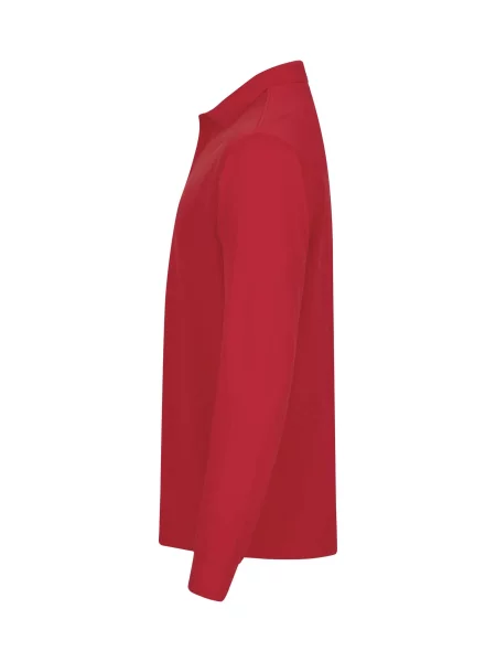 Clique Manhattan L/S polo z długim rękawem – Red czerwone