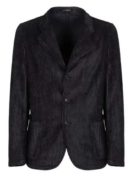 Manšestrové sako Emporio Armani černé