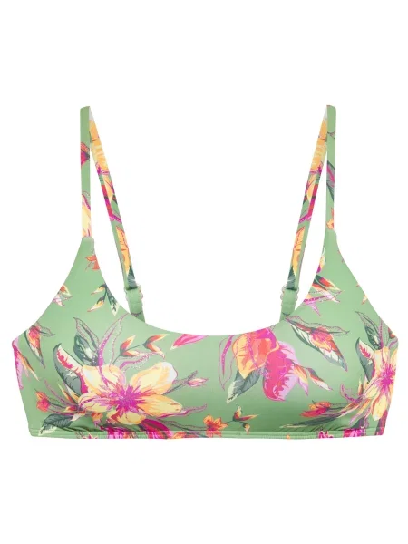 LASCANA Bikini zgornji del Malia / zelena / svetlo zelena / roza rumena