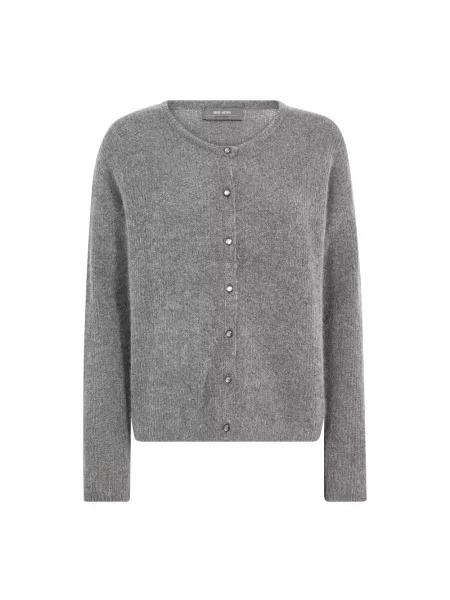 Dzianinowy kardigan Mos Mosh szary