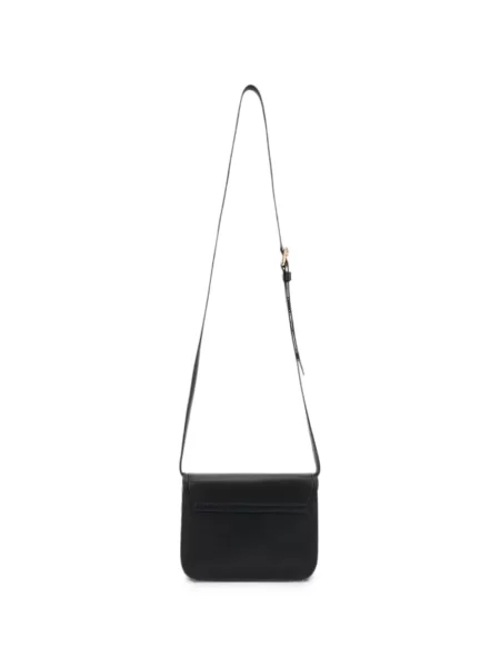 Geantă Moschino din piele cu autograf negru