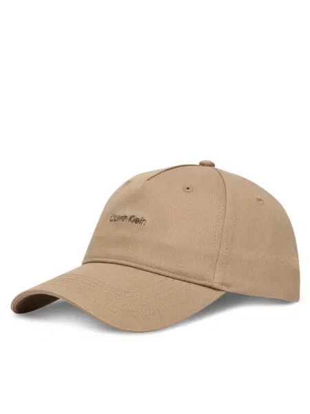Kšiltovka Calvin Klein Cotton Twill W/ Hw Cap béžová