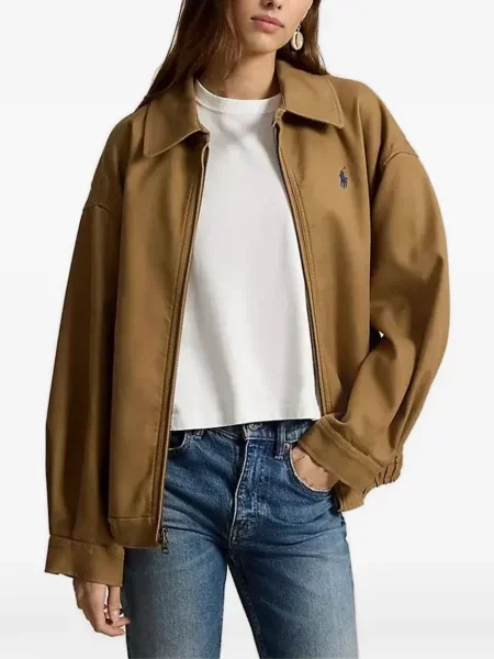 Fleece polo Polo Ralph Lauren μπλε
