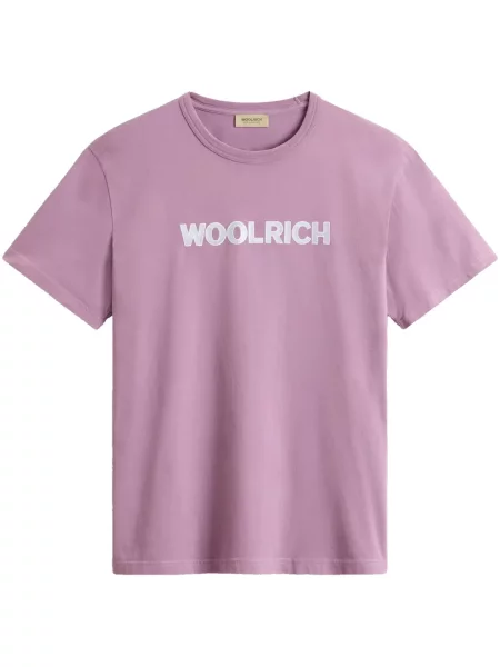 Tricou Woolrich cu imagine roz