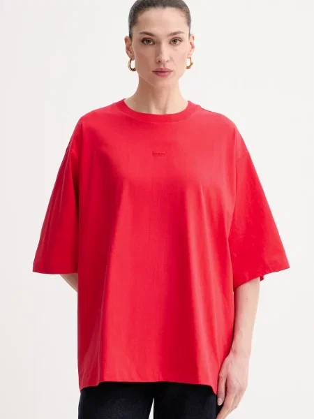 Koszulka oversize Gestuz czerwona