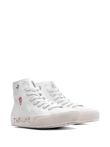 Fűzős csipkés sneaker Paly fehér