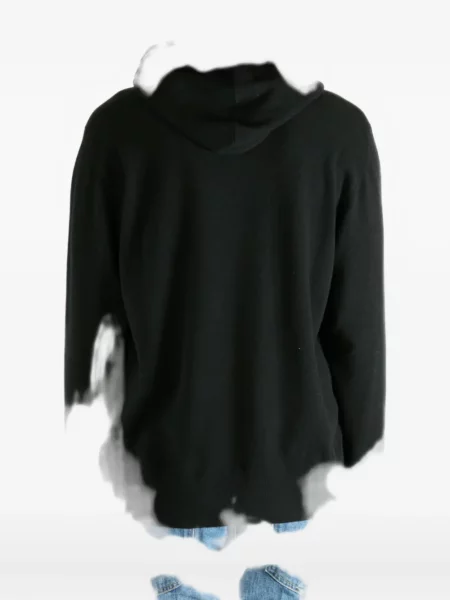 Hanorac cu glugă Givenchy de lână cu glugă negru