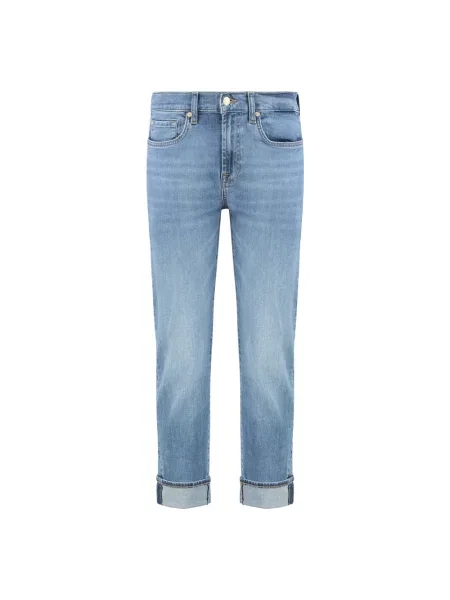 Skinny jeansy skinny 7 For All Mankind niebieskie