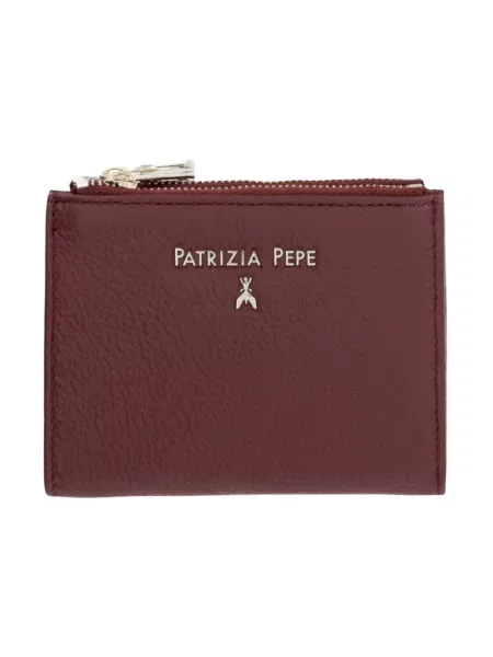 Patrizia Pepe portfel skórzany czerwony