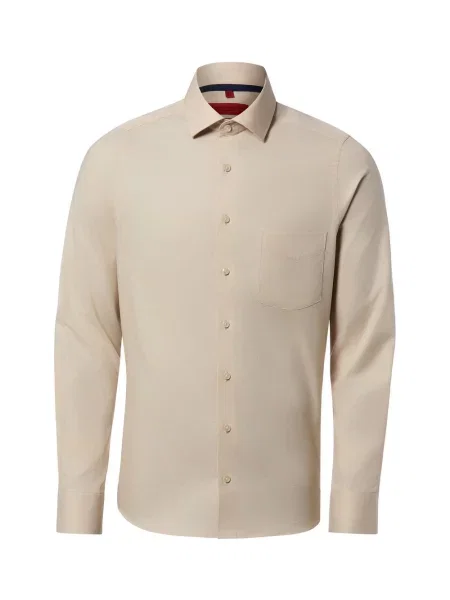 Finshley & Harding koszula biznesowa Mężczyźni Slim Fit w 37 beżowy