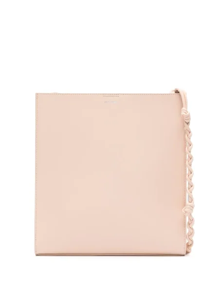 Kožna torbica Jil Sander ružičasta