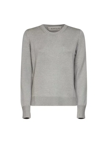 Sweter Blanca Vita wełniany szary
