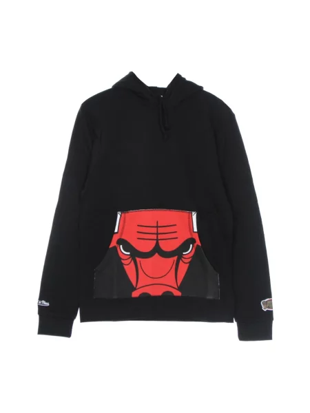 Bluza sportowa Mitchell & Ness z logo o skróconej długości szara