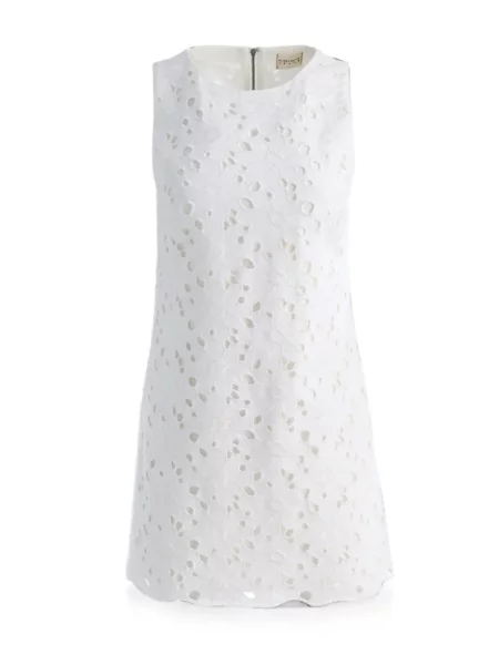 Rochie mini Alice + Olivia alb