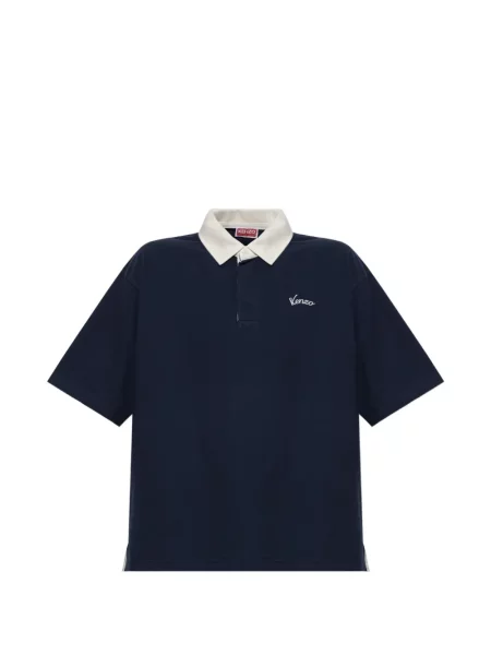 Tricou polo Kenzo cu broderie albastru