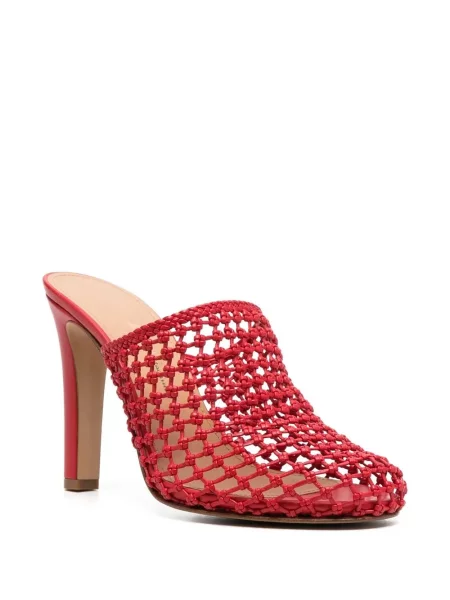 Papuci tip mules Ferragamo roșu