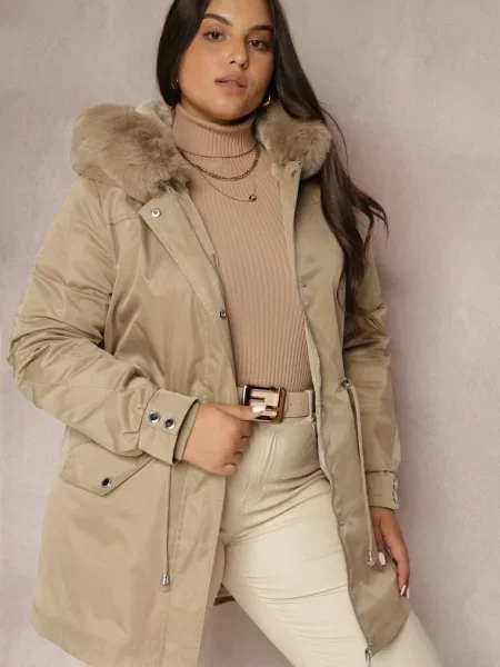 Kurtka Parka Mivo beżowa