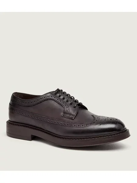Doucal's De piele pantofi derby Triumph maro