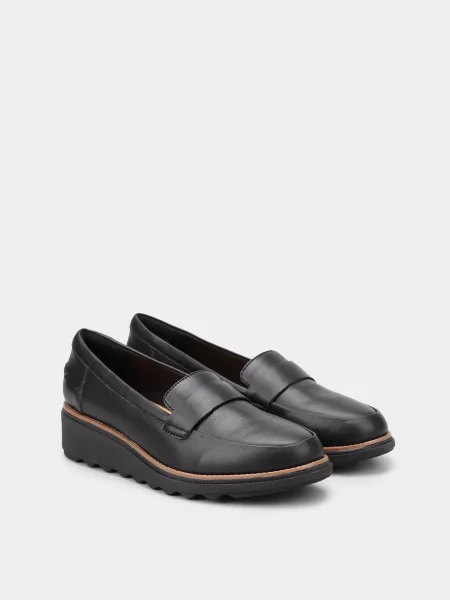 Шкіряні Лофери Clarks Sharon Gracie чорний