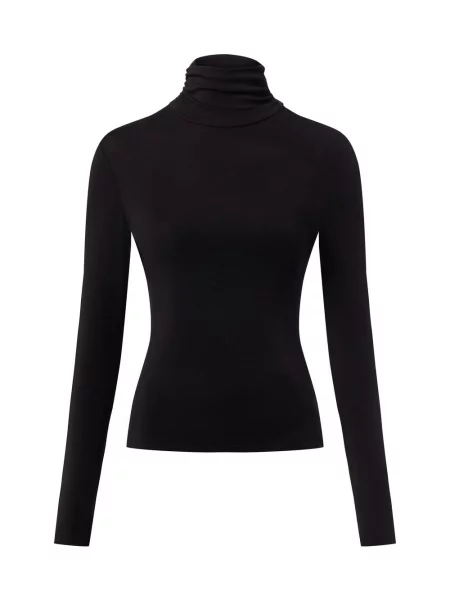Sweter Boss z długim rękawem z lyocellu czarny